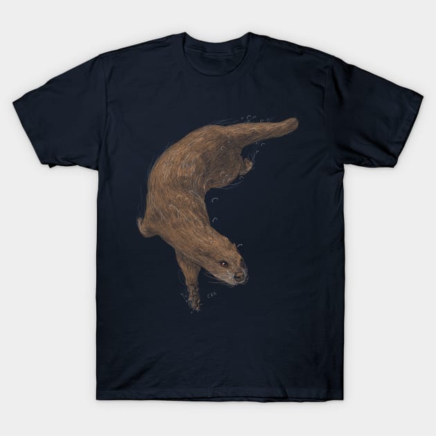 Otter T-Shirt by Walking in Nature